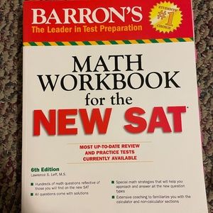 Math Workbook for NEW SAT 6th Edition - Barron's